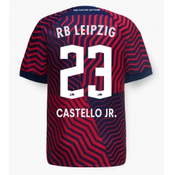 RB Leipzig Castello Lukeba #23 Auswärtstrikot 2023-24 Kurzarm