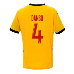 RC Lens Kevin Danso #4 Heimtrikot 2024-25 Kurzarm