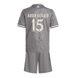 Real Madrid Arda Guler #15 3rd trikot Kinder 2024-25 Kurzarm (+ kurze hosen)