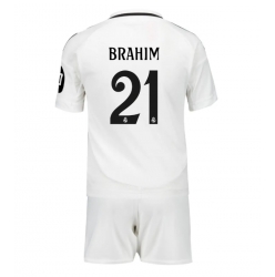 Real Madrid Brahim Diaz #21 Heimtrikot Kinder 2024-25 Kurzarm (+ kurze hosen)