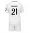 Real Madrid Brahim Diaz #21 Heimtrikot Kinder 2024-25 Kurzarm (+ kurze hosen)