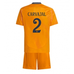 Real Madrid Daniel Carvajal #2 Auswärtstrikot Kinder 2024-25 Kurzarm (+ kurze hosen)