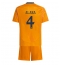 Real Madrid David Alaba #4 Auswärtstrikot Kinder 2024-25 Kurzarm (+ kurze hosen)