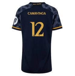 Real Madrid Eduardo Camavinga #12 Auswärtstrikot Frauen 2023-24 Kurzarm