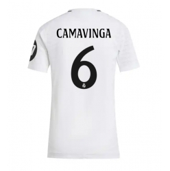 Real Madrid Eduardo Camavinga #6 Heimtrikot Frauen 2024-25 Kurzarm