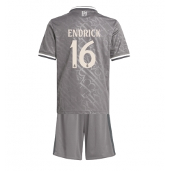 Real Madrid Endrick #16 3rd trikot Kinder 2024-25 Kurzarm (+ kurze hosen)