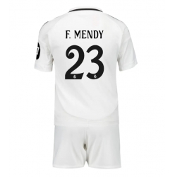 Real Madrid Ferland Mendy #23 Heimtrikot Kinder 2024-25 Kurzarm (+ kurze hosen)