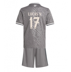 Real Madrid Lucas Vazquez #17 3rd trikot Kinder 2024-25 Kurzarm (+ kurze hosen)