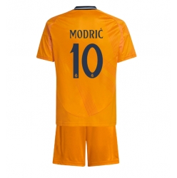 Real Madrid Luka Modric #10 Auswärtstrikot Kinder 2024-25 Kurzarm (+ kurze hosen)