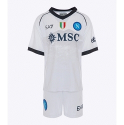 SSC Napoli Auswärtstrikot Kinder 2023-24 Kurzarm (+ kurze hosen)