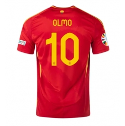 Spanien Dani Olmo #10 Heimtrikot EM 2024 Kurzarm