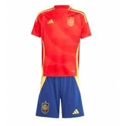 Spanien Heimtrikot Kinder EM 2024 Kurzarm (+ kurze hosen)