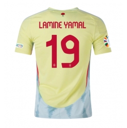 Spanien Lamine Yamal #19 Auswärtstrikot EM 2024 Kurzarm