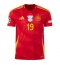 Spanien Lamine Yamal #19 Heimtrikot EM 2024 Kurzarm