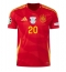 Spanien Pedri Gonzalez #20 Heimtrikot EM 2024 Kurzarm