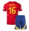 Spanien Rodri Hernandez #16 Heimtrikot Kinder EM 2024 Kurzarm (+ kurze hosen)