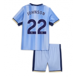 Tottenham Hotspur Brennan Johnson #22 Auswärtstrikot Kinder 2024-25 Kurzarm (+ kurze hosen)