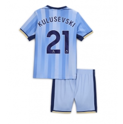 Tottenham Hotspur Dejan Kulusevski #21 Auswärtstrikot Kinder 2024-25 Kurzarm (+ kurze hosen)