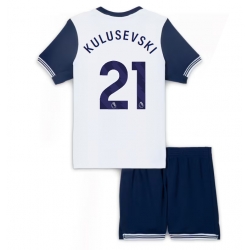 Tottenham Hotspur Dejan Kulusevski #21 Heimtrikot Kinder 2024-25 Kurzarm (+ kurze hosen)