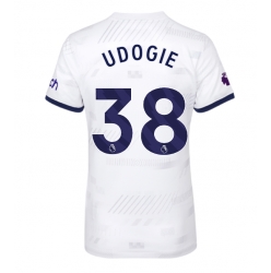 Tottenham Hotspur Destiny Udogie #38 Heimtrikot Frauen 2023-24 Kurzarm