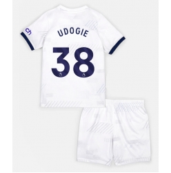 Tottenham Hotspur Destiny Udogie #38 Heimtrikot Kinder 2023-24 Kurzarm (+ kurze hosen)