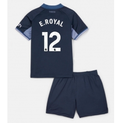 Tottenham Hotspur Emerson Royal #12 Auswärtstrikot Kinder 2023-24 Kurzarm (+ kurze hosen)