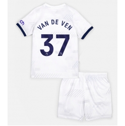 Tottenham Hotspur Micky van de Ven #37 Heimtrikot Kinder 2023-24 Kurzarm (+ kurze hosen)