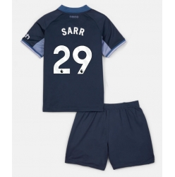 Tottenham Hotspur Pape Matar Sarr #29 Auswärtstrikot Kinder 2023-24 Kurzarm (+ kurze hosen)