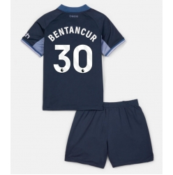 Tottenham Hotspur Rodrigo Bentancur #30 Auswärtstrikot Kinder 2023-24 Kurzarm (+ kurze hosen)