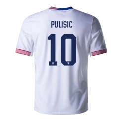 Vereinigte Staaten Christian Pulisic #10 Heimtrikot Copa America 2024 Kurzarm