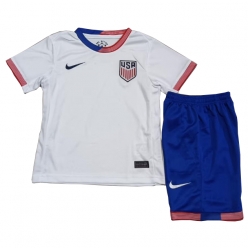 Vereinigte Staaten Heimtrikot Kinder Copa America 2024 Kurzarm (+ kurze hosen)