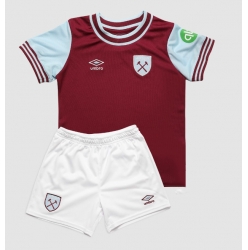 West Ham United Heimtrikot Kinder 2024-25 Kurzarm (+ kurze hosen)