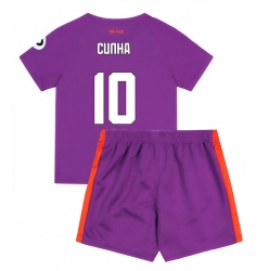 Wolves Matheus Cunha #10 3rd trikot Kinder 2024-25 Kurzarm (+ kurze hosen)