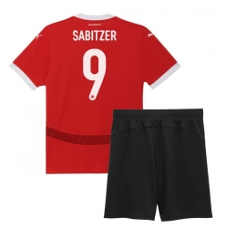 Österreich Marcel Sabitzer #9 Heimtrikot Kinder EM 2024 Kurzarm (+ kurze hosen)